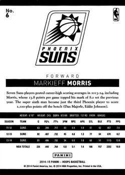 2014-15 Hoops - Artist's Proof #6 Markieff Morris Back