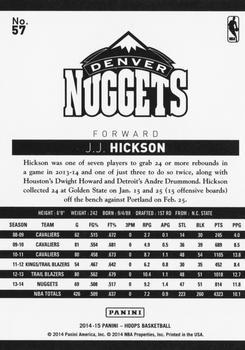 2014-15 Hoops - Artist's Proof #57 J.J. Hickson Back