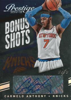 Carmelo Anthony New York Knicks Autographed 2017-18 Panini Prizm