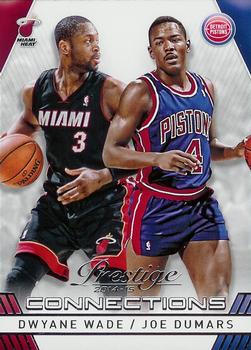 2014-15 Panini Prestige - Connections #17 Dwyane Wade / Joe Dumars Front