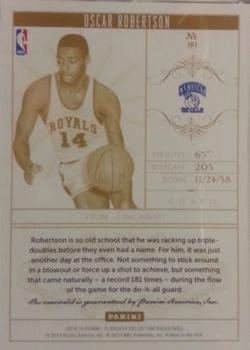 2013-14 Panini Flawless - Emerald #89 Oscar Robertson Back