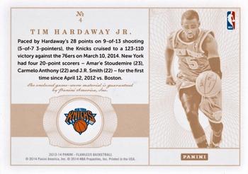 2013-14 Panini Flawless - Rookie Patches Ruby #4 Tim Hardaway Jr. Back