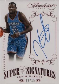 2013-14 Panini Flawless - Super Signatures Ruby #SS-KD Kevin Durant Front