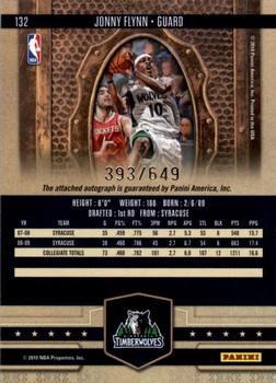 2009-10 Panini Court Kings #132 Jonny Flynn Back