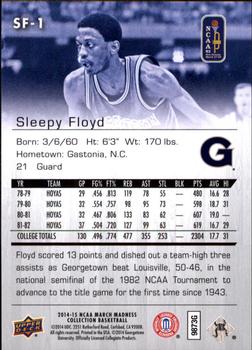 2014-15 Upper Deck NCAA March Madness #SF-1 Sleepy Floyd Back