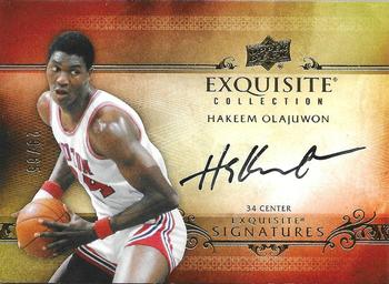 2013-14 Upper Deck Exquisite - Exquisite Signatures #ES-HO Hakeem Olajuwon Front