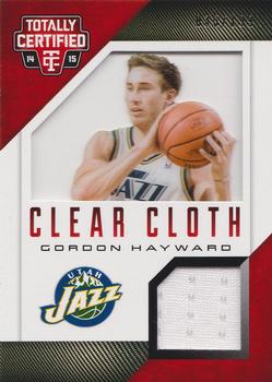 2014-15 Panini Totally Certified - Clear Cloth Jerseys Red #68 Gordon Hayward Front
