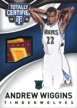 2014-15 Panini Totally Certified - Jerseys Green #76 Andrew Wiggins Front