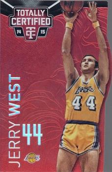 2014-15 Panini Totally Certified - Platinum Mirror Red Die Cuts #139 Jerry West Front