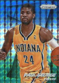 2014-15 Panini Prizm - Prizms Blue and Green Mosaic #120 Paul George Front