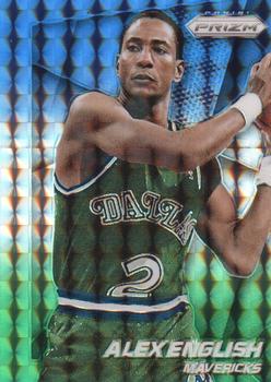 2014-15 Panini Prizm - Prizms Blue and Green Mosaic #164 Alex English Front