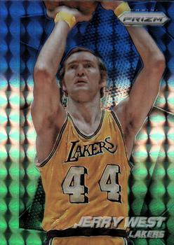 2014-15 Panini Prizm - Prizms Blue and Green Mosaic #211 Jerry West Front