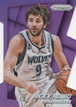 2014-15 Panini Prizm - Prizms Purple Die Cut #22 Ricky Rubio Front