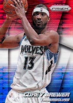 2014-15 Panini Prizm - Prizms Red White and Blue Pulsar #149 Corey Brewer Front