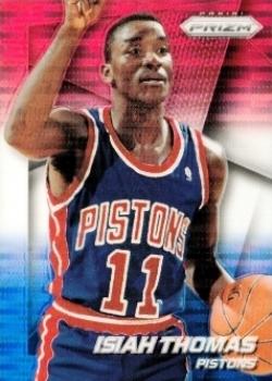 2014-15 Panini Prizm - Prizms Red White and Blue Pulsar #162 Isiah Thomas Front