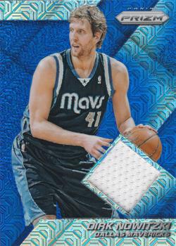 2014-15 Panini Prizm - Jerseys Prizms Blue Mojo #63 Dirk Nowitzki Front