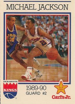 1989-90 Carl's Jr. Sacramento Kings #NNO Michael Jackson Front