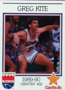 1989-90 Carl's Jr. Sacramento Kings #NNO Greg Kite Front