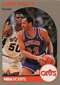 1991 Hoops 100 Superstars #17 Larry Nance Front