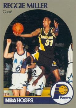 1991 Hoops 100 Superstars #39 Reggie Miller Front