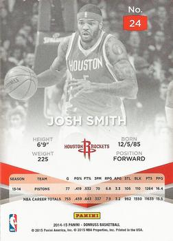 2014-15 Donruss - Elite #24 Josh Smith Back