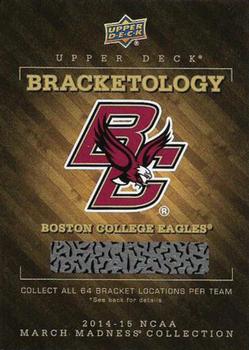 2014-15 Upper Deck NCAA March Madness - Bracketology #NNO Boston College Eagles Front