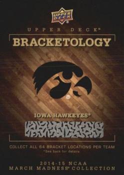2014-15 Upper Deck NCAA March Madness - Bracketology #NNO Iowa Hawkeyes Front