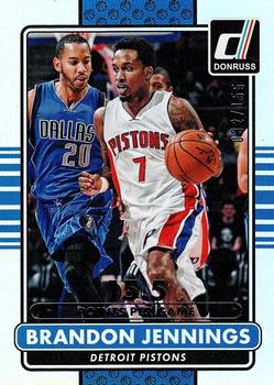 2014-15 Donruss - Stat Line Season #40 Brandon Jennings Front