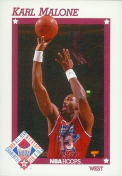 1991-92 Hoops Prototypes #009 Karl Malone Front
