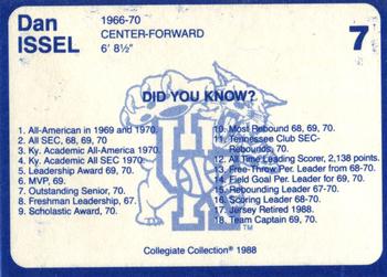 1988-89 Kentucky's Finest Collegiate Collection #7 Dan Issel Back
