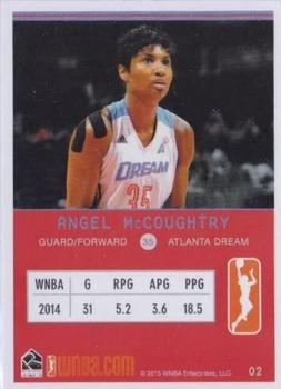 2015 Rittenhouse WNBA #2 Angel McCoughtry Back