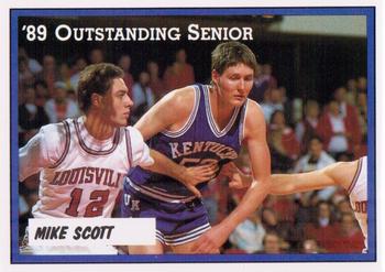 1988-89 Kentucky Wildcats Big Blue Awards #3 Mike Scott Front