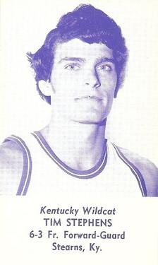 1976-77 Kentucky Wildcats Schedules #NNO Tim Stephens Front