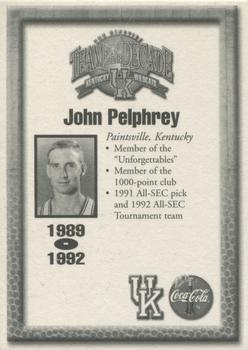 1999 Coca-Cola Kentucky Wildcats Team of the Decade #NNO John Pelphrey Back