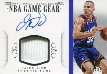 2014-15 Panini National Treasures - NBA Game Gear Signatures #GGS-JK Jason Kidd Front