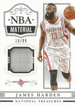 2014-15 Panini National Treasures - NBA Material #NBA-JH James Harden Front