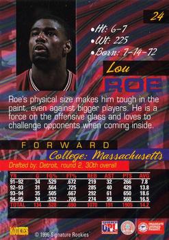 1996 Signature Rookies Supreme #24 Lou Roe Back