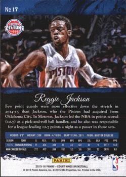 2015-16 Panini Court Kings #17 Reggie Jackson Back