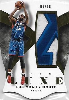 2014-15 Panini Luxe - Memorabilia Die Cuts Prime Gold #8 Luc Mbah a Moute Front