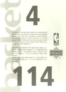 1997-98 Upper Deck NBA Stickers (European) #4 / 114 Dallas Mavericks Logo / San Antonio Spurs Logo Back