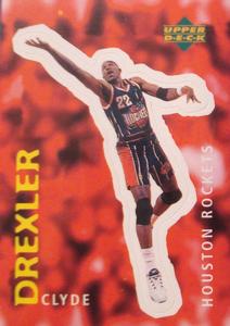 1997-98 Upper Deck NBA Stickers (European) #40 Clyde Drexler Front