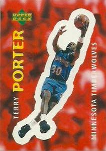 1997-98 Upper Deck NBA Stickers (European) #76 Terry Porter Front