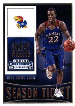 2015 Panini Contenders Draft Picks #8 Andrew Wiggins Front