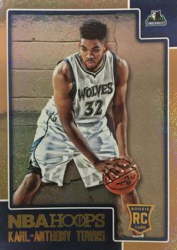 2015-16 Hoops - Gold #289 Karl-Anthony Towns Front