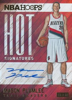 2015-16 Hoops - Hot Signatures #HS-MPL Mason Plumlee Front