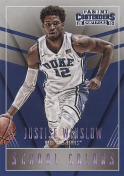 2015 Panini Contenders Draft Picks - School Colors #23 Justise Winslow Front
