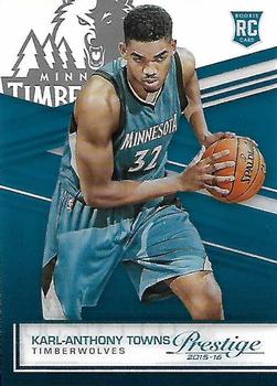 2015-16 Panini Prestige - Acetate Rookies #34 Karl-Anthony Towns Front