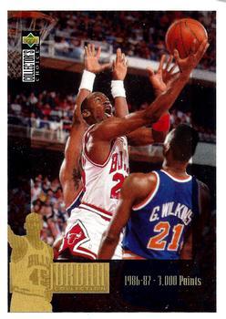 1995-96 Collector's Choice Argentina Stickers #214 Michael Jordan Front