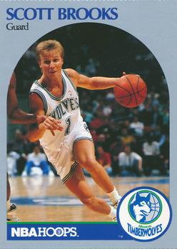 1990 Hoops Team Night Minnesota Timberwolves #NNO Scott Brooks Front