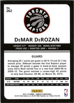 2015-16 Panini Complete #262 DeMar DeRozan Back